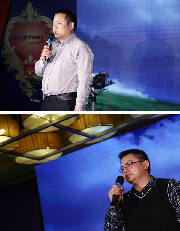 manager Mr. Liu Yuelang and Vice GM Mr. Wang Yong give all the guest and staff a brief speech