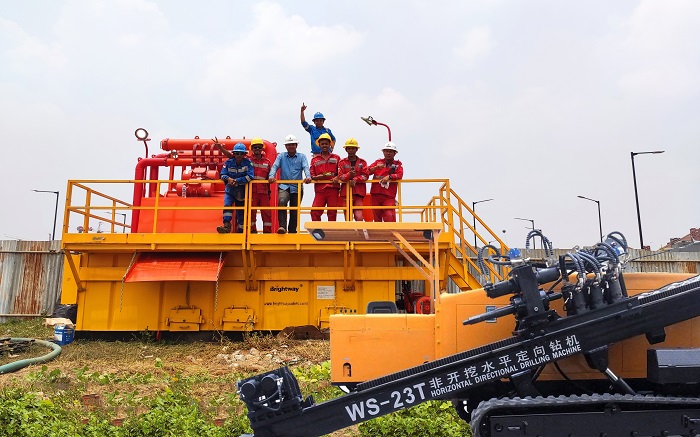 HDD Drilling Mud Recycling System in Indonesia